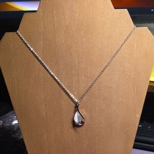 BUNDLE ANY 2, PAY ONE PRICE. Elegant Silver Teardrop Pendant Necklace